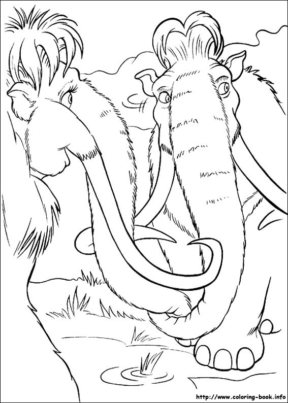 Ice Age coloring picture